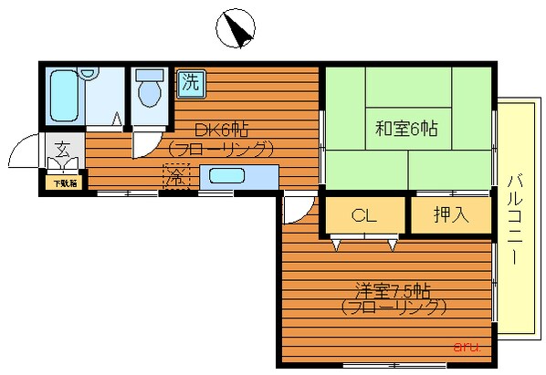 三鷹台駅 徒歩13分 2階の物件間取画像